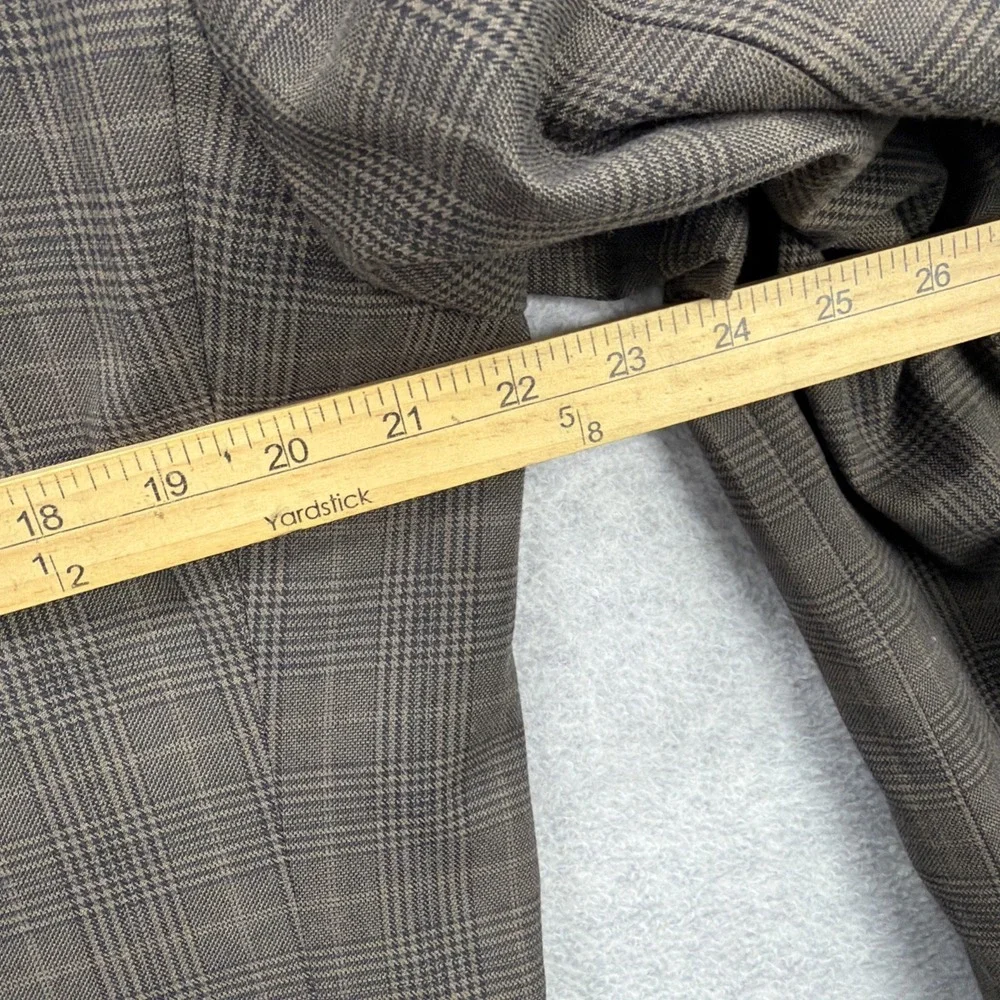 Haggar 1926 Originals Blazer Men 42 Long Brown Glen Plaid Suit Sport Coat Jacket